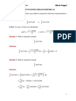 Integración de Funciones Trigonométricas