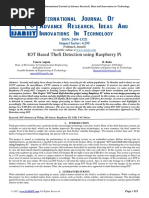 IOT Based Theft Detection Using Raspberry Pi: ISSN: 2454-132X Impact Factor: 4.295