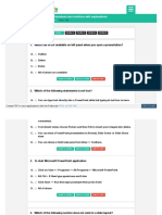 MS Power Point MCQ Questions and Solutions With Explanations