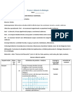 Subiectul:: Proiect Didactic La Biologie