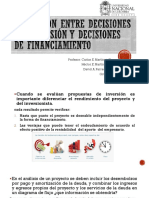 Distinción Entre Decisiones de Inversión y Decisiones de