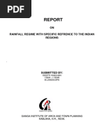 ON Rainfall Regime With Specific Refrence To The Indian Regions