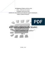 Revista Qananchawi Sociologia Upea #6 2016