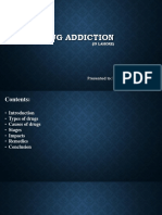 Drug Addiction: Presented By: SPARKS Presented To: Ma'am Sumayya Zulfiqar