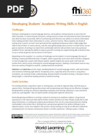 Academic Writing Skills - Handout PDF