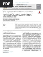 Testing in Sheet Metals PDF