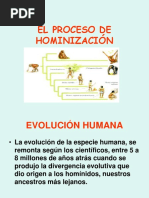 El Proceso de Hominizacion Clara Fuentes