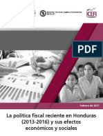 La Politica Fiscal Reciente en Honduras PDF