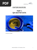 QM Training 1 Master Data Manual PDF