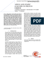 Flow Simulation and Static Structural Analysis On Pelton Turbine