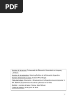 Historia de La Educación y La Política Argentina - Anarquismo II