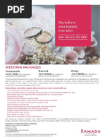 2019 Wedding Packages