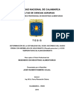 Determinación de La Estabilidad Del Ácido Ascórbico Del Queso Crema Con Mermelada de Aguaymanto PDF