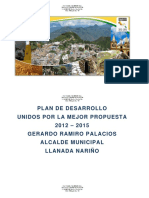 Plan de Desarrollo La Llanada Nariño