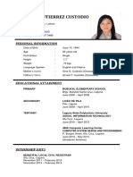 Krisalyn Gutierrez Custodio: Personal Information