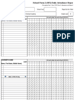 School Form 2 (SF2) Daily Attendance Report of Learners