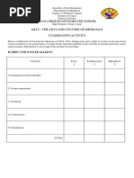 Bago Chiquito Integrated School: Criteria Poor 1 Satisfactory 3 Excellent 5