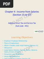 Chapter 4: Income From Salaries (Section 15 To 17) : Advance Direct Tax and Service Tax (Sub Code: 441)