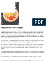 Pedal Powered Generator PDF