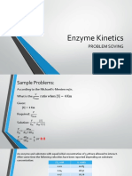 Enzyme Kinetics: Problem Soving