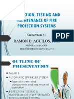 Inspection, Testing and Maintenance of Fire Protection Systems