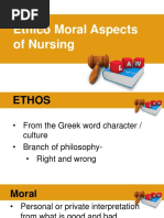 Ethico Moral Aspects of Nursing