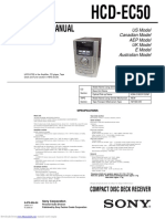 Service Manual: HCD-EC50