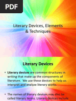 Literary Devices Elements Techniques