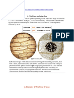 Reference For F.O.V Microscope