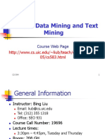 CS583 - Data Mining and Text Mining