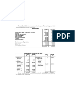 Balance Sheet 1st Year 2nd Year Rs. Rs