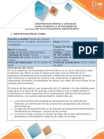 Syllabus Del Curso Pensamiento Administrativo