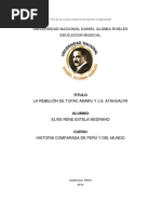 Rebelion de Atahualpa y Tupac Amaru II