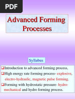 Unit-V (Advanced Forming Processes)