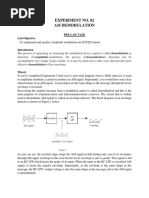 Experiment No. 02 Am Demodulation: Pre Lab Task Lab Objective