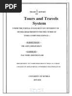 Tours and Travels System: Project Report