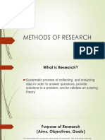 Methods of Research