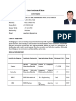 Curriculum Vitae: Personal Details - Sana Ullah