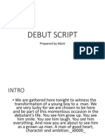 Debut Script