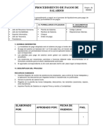 Procedimiento de Salarios - Sap - Manual