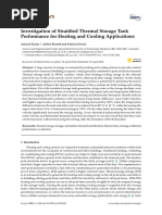 Energies: Investigation of Stratified Thermal Storage Tank Performance For Heating and Cooling Applications