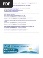 The Effect of Sodium Citrate As An Additive On Properties of Electroplated