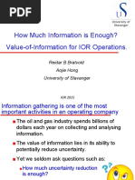 How Much Information Is Enough? Value-of-Information For IOR Operations