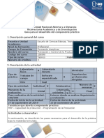 Guía para El Desarrollo Del Componente Práctico - Fase 4. Realizar El Componente Práctico Modalidad in Situ o Simulada