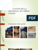 Aplicación de La Geomalla en Obras Viales