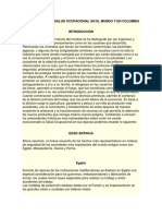 La Historia de La Salud Ocupacional en El Mundo y en Colombia