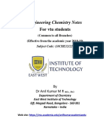 Engineering Chemistry Notes: For Vtu Students