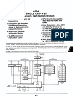 Intel 4004 Microprocessor Datasheet