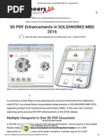 3D PDF Enhancements in SOLIDWORKS MBD 2016 - Engineers Rule PDF