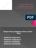 Interpretasi Hasil Analisa Gas Darah: (Formula Anderson-Hasselbach)